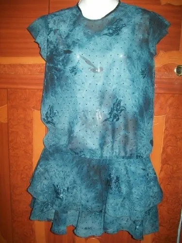Vestido De Niña Talla 10 (Usado)