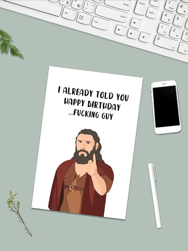 Tarjeta De Cumpleaños Divertida Novio Esposo, Tarjeta ...