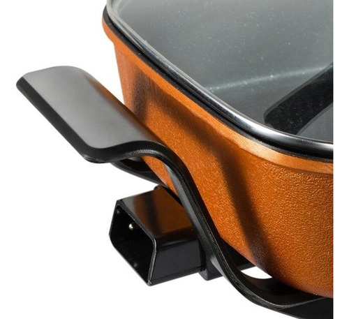 Panela elétrica a vapor antiaderente 1350w 7,0 l Raf Cor Laranja Frequência 50hz-60hz