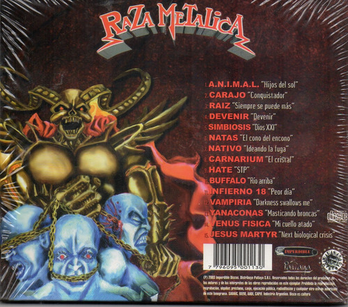 Cd Raza Metalica Varios Intérpretes