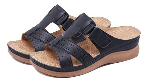 Sandalias Mujer Ortopédicas Vintage De Bico Aberto Premium