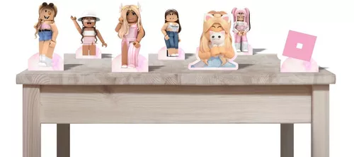 KIT DISPLAYS TOTENS PRA DECORAÇÃO Roblox Menina totens