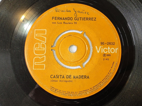 Vinilo Single De Fernando Gutiérrez Y Te Esperare(w43