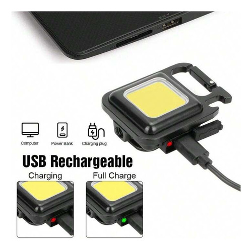 Lampara Mini Led Portatil Recargable Multifuncional 500 Mah.