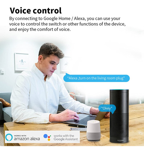 Dqst Enchufe Inteligente Wifi Smart Plug Compatible Con