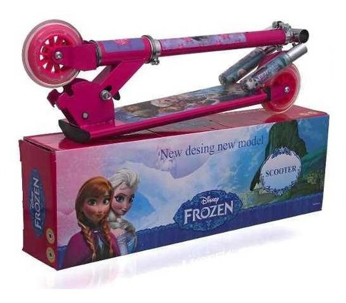 Patinete Infantil Menina 3 Rodas Gel Freio Frozen