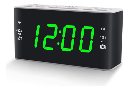 Radio Reloj Despertador Digital Para Dormitorio Con Rad...