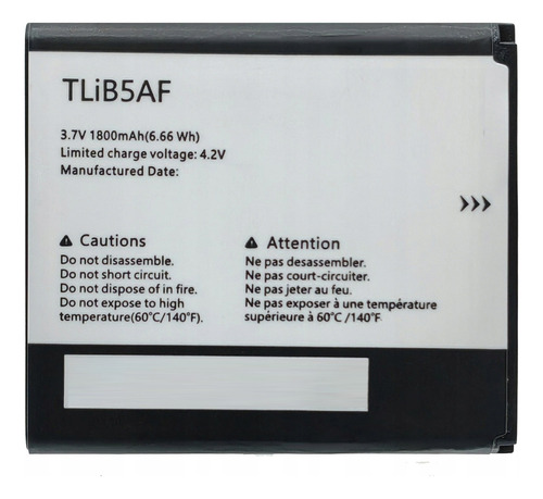 Bateria Tlib5af Para Alcatel Ot5036 C5 Tlib5af Con Garantia
