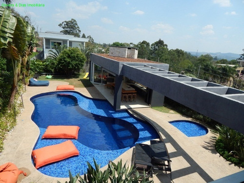 Imagem 2 de 30 de Casa Alto Padrão, Moderna E Com Acabamentos De Primeira Linha, Com Detalhes Em Porcelanato Pedra E Cimento. - Ca00901 - 70320674