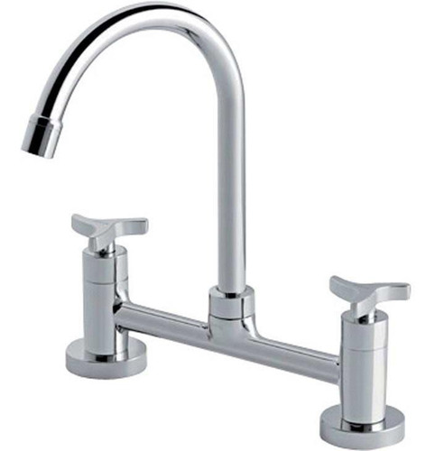 Misturador De Pia Docol Trio Para Cozinha, Duplo Comando
