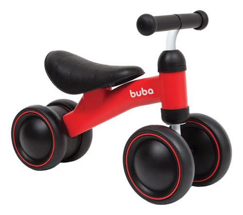 Bicicleta Equilíbrio Andador Sem Pedal Infantil Bebê Da Buba Cor Vermelho