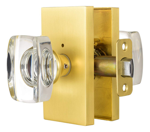 Hiemey Perilla Puerta Cristal Cerradura Dorado Para Baño