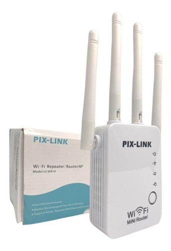 Repetidor De Wifi 4 Antenas Wifi Repeater Pix Link