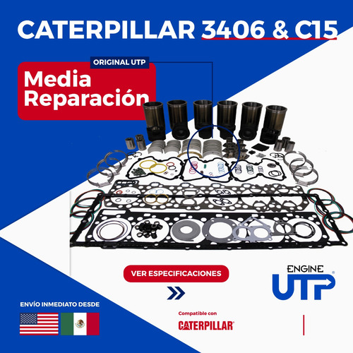 Caterpillar C15 Acert Doble Turbo Kit Media Rep Sin Pistones
