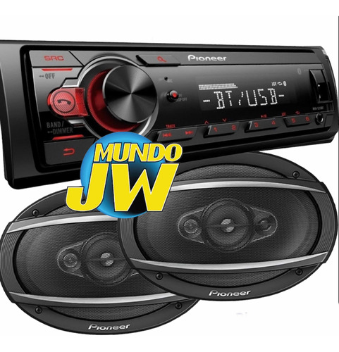 Combo Pioneer Mvh 085 / 85 Usb + Pioneer 6966 420w 6x9 3 V