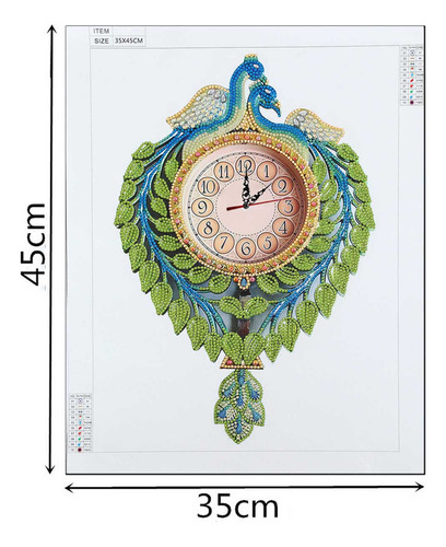 Kit De Reloj De Pintura De Diamantes 5d Para Bricolaje Con F