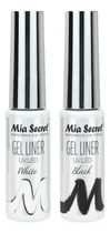 Comprar 2 Esmaltes En Gel Liner Mia Secret Nail Art  Blanco Y Negro
