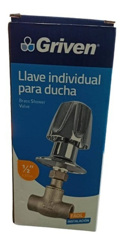 Llave Para Ducha Individual Un Solo Pomo 