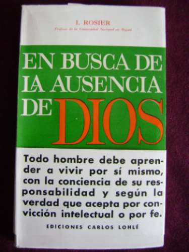 En Busca De La Ausencia De Dios/ I.rosier Edic. Carlos Lohlé