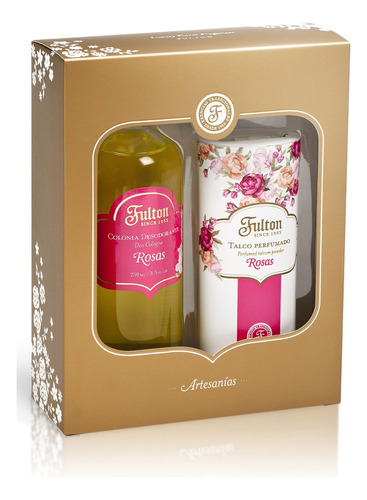 Estuche Colonia 250ml + Talco Perfumado Fulton Rosa