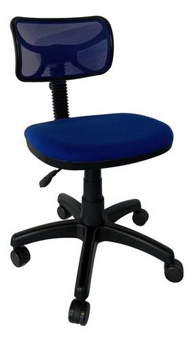 Silla de escritorio Luxo 100M L100M ergonómica  azul con tapizado de malla