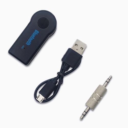 Receptor De Audio Bluetooth Recargable Con Adaptador 3.5mm
