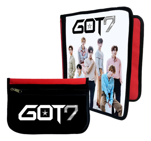 Combo Carpeta + Cartuchera Got 7 K-pop #433