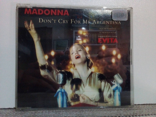 Cd Single Madonna - Don't Cry For Me Argentina