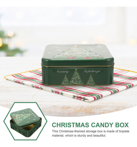 A Lata Para Galletas De Navidad, Caja Decorativa Para