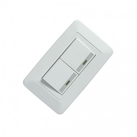 Fermetal Int-89 Interruptor De Una Via Doble Color Blanco 2p