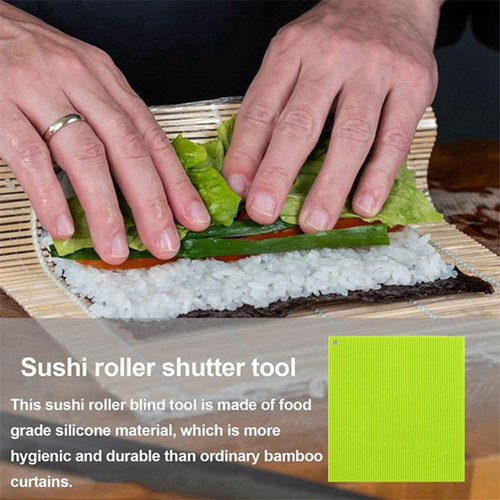 Cortina Enrollable De Silicona Para Sushi Hecha A Mano, Imit