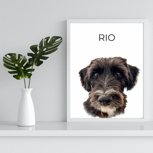 Retrato Mascota Cuadro Digital - Regalo Original