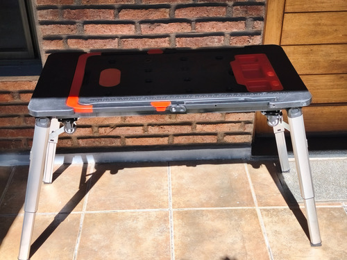 Banco Trabajo Convertible Mesa Carro Caballete 7en1 Lusqtoff Negro (Usado)