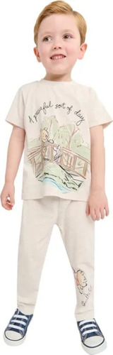 Conjunto Playera Y Pants Winnie The Pooh Disney 1198242 Beige Liso 3 Años
