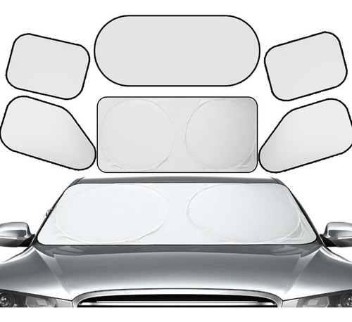 6 Uds Parasol Para Ventana De Coche Sombra De Privacidad