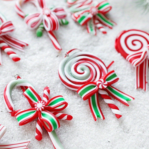 5 Piezas De Adornos Navideños Para Colgar En Forma De Pirule