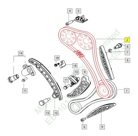 Corrente Distruibuiçao Mahindra 2.2/0310em0221n-org