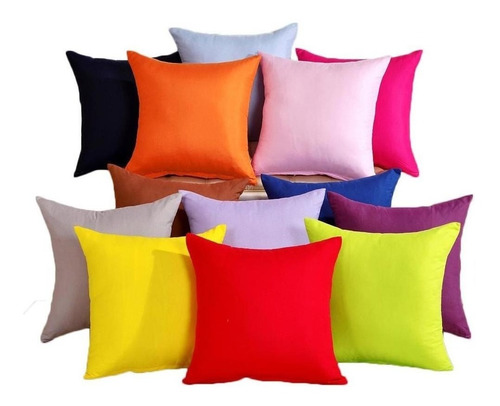 Fundas Almohadon Set X4  Sublimacion Decoracion Panama Liso 