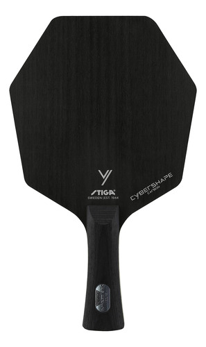 Cuchilla De Tenis De Mesa Stiga Cybershape Carbono 2023 Negro Tipo De Mango
