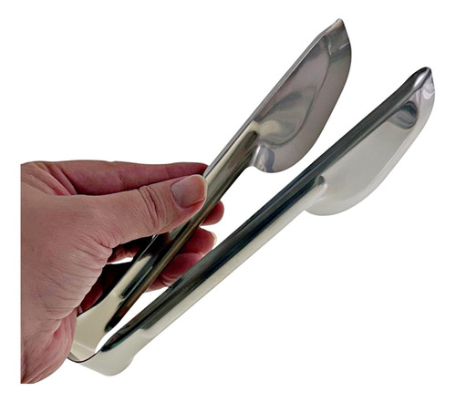 Kit 12 Pegador Universal Multiuso 20cm Restaurante Servir Cor Cinza