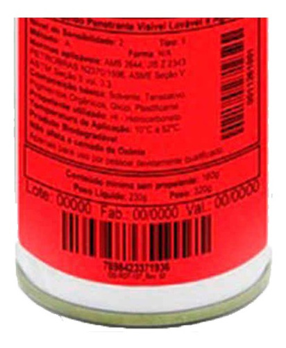 Imagem 6 de 6 de Penetrante Metal-check Vp30 - Lata 230g Metal-check