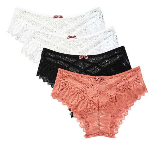 Lencería M Para Mujer, Calzoncillos De Encaje Con Tanga 5011