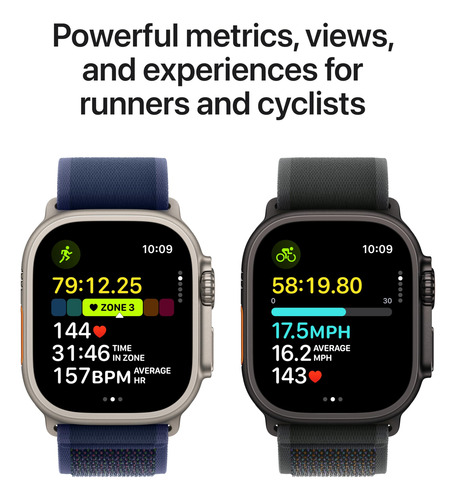 Reloj Inteligente 49 Mm Gps Cellular Titanio Negro Verde Osc Color De La Caja Diseño De La Malla Color De La Malla Color Del Bisel
