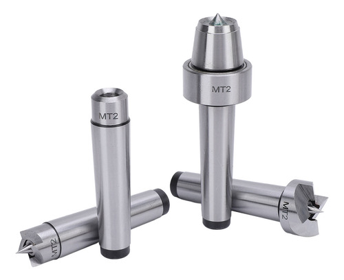 Wood Lathe Drive Center Set 4 Pcs Spur Cup Mt2 Live And