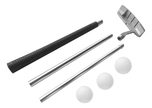 Putter De Golf Con 3 Pelotas De Golf, Palo De Un Solo Lado