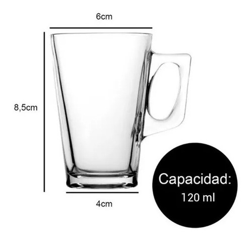Imagen 2 de 3 de Set X 6 Pocillos Cafe Ideal Nespresso O Dolce Gusto
