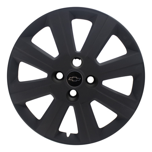 Tasa Rodado 15 Chevrolet Agile 2009 A 2014 Negro Mate Logo