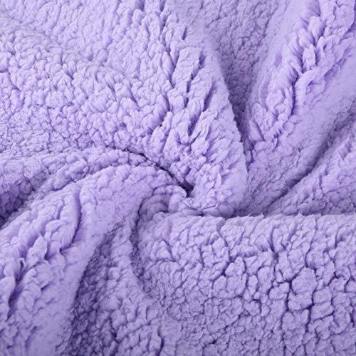 Funda De Almohada Ultra Suave Con Cierre En Color Lila