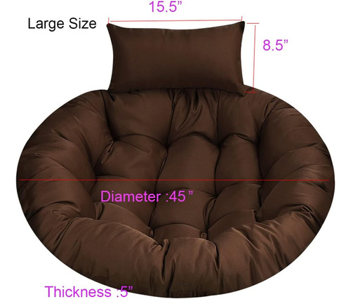 Cojín Para Silla Colgante Con Almohada Para Reposacabezas,co
