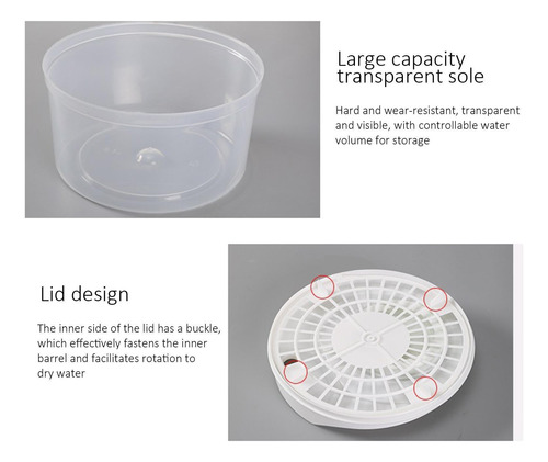 Escurridor De Ensalada Seca Centrifugador De Ensalada Manual